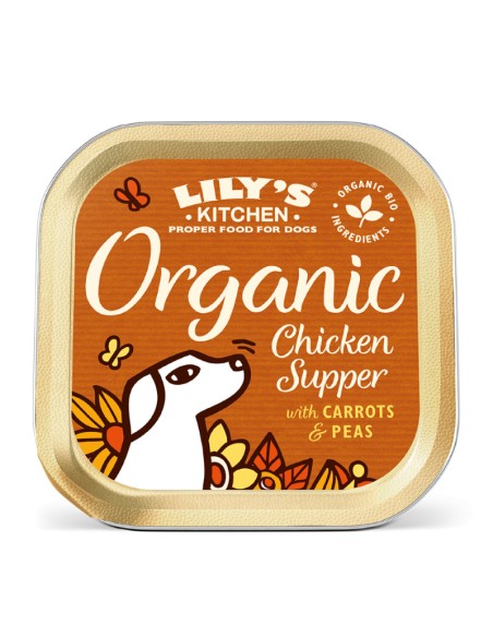 Lily's Kitchen Adult Organic Pollo Supper gr.150.Cibo umido per cani