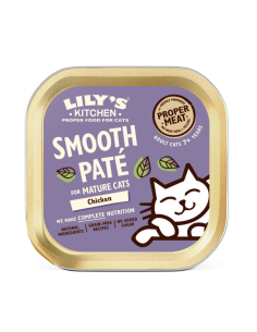 Lily's Kitchen Senior Patè Pollo gr.85 vaschetta. Cibo Umido per gatti.