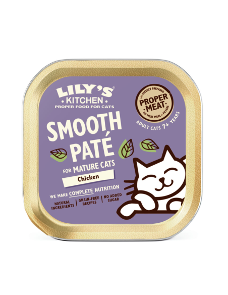Lily's Kitchen Senior Patè Pollo gr.85 vaschetta. Cibo Umido per gatti.