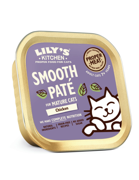 Lily's Kitchen Senior Patè Pollo gr.85 vaschetta. Cibo Umido per gatti anziani