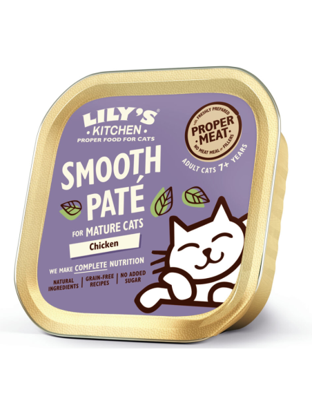 Lily's Kitchen Senior Patè Pollo gr.85 vaschetta. Cibo Umido per gatti anziani