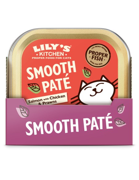 Lily's Kitchen Adult Salmone e Pollo gr.85 vaschetta. Cibo Umido per gatti