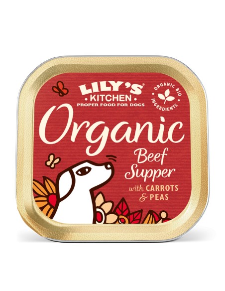 Lily's Kitchen Adult Organic Manzo Supper gr.150.Cibo Umido Per Cani .