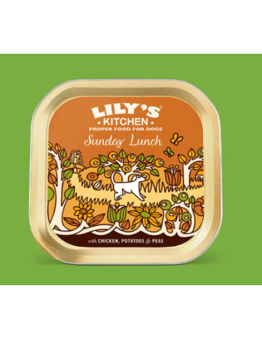 Lily's Kitchen Adult Sunday Lunch Pollo gr.150.Cibo Umido per cani