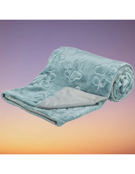 Coperta Banny 100x75 cm Grigio /blu. Cucce e letti per cani.