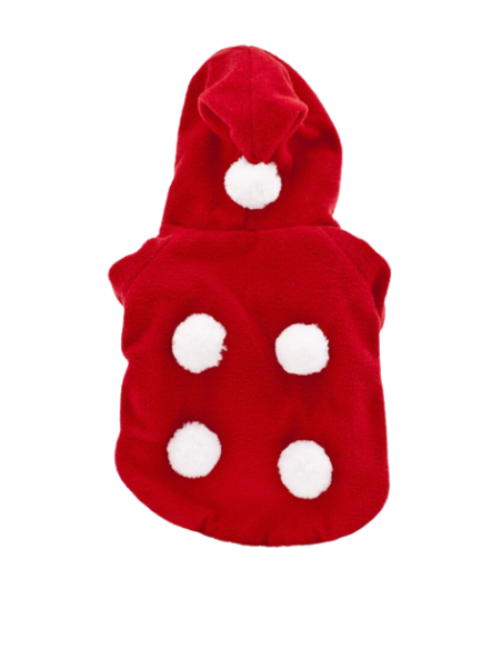 Cappottino Babbo Natale 25 cm . Abbigliamento per cani .