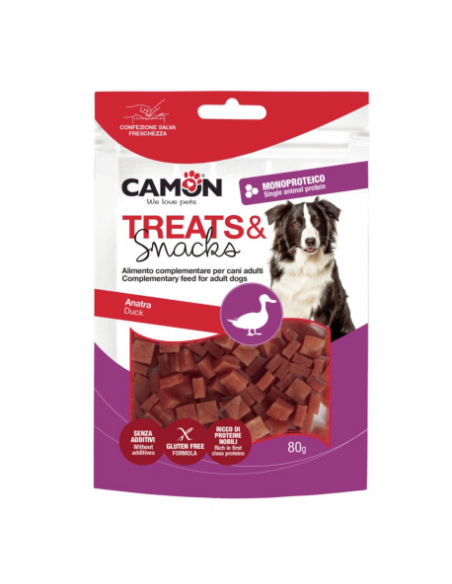 Treats and Snack Dadini di Anatra  gr 80. Snack per cani .