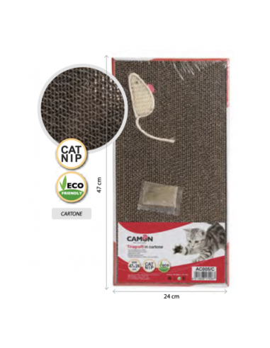 Tiragraffi Cartone Maxi 47x24 cm con topo. Tiragraffi .