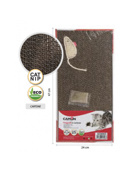 Tiragraffi Cartone Maxi 47x24 cm con topo. Tiragraffi .