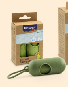 Dispenser per Bustine Raccoglifeci in Tessuto Vitakraft. Accessori per cani 2