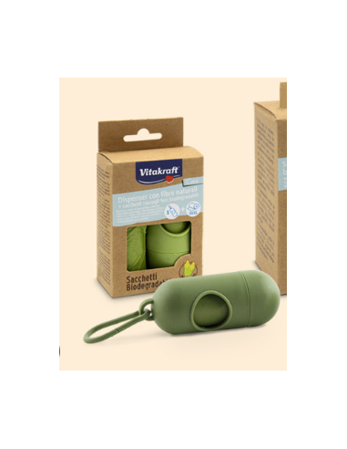 Dispenser per Bustine Raccoglifeci in Tessuto Vitakraft. Accessori per cani