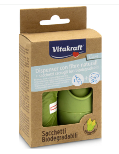 Dispenser per Bustine Raccoglifeci in Tessuto Vitakraft. Accessori per cani