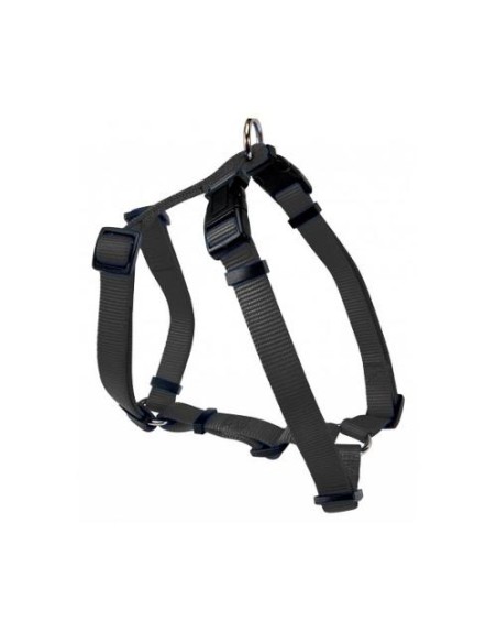 Pettorina Nylon Harness n 3 18 mm Nera. Collari e Guinzagli per cani.