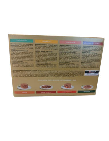 Gourmet Gold Multipack patè 24 pezzi x85 gr . Cibo Umido per gatti