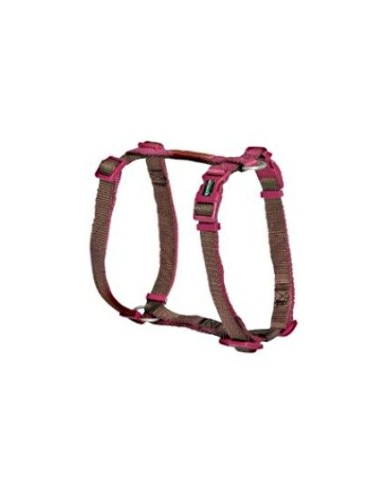 Pettorale Regolabile H Double Premium 20x450 mm Marrone Ciclamino . Collari e Guinzagli per cani