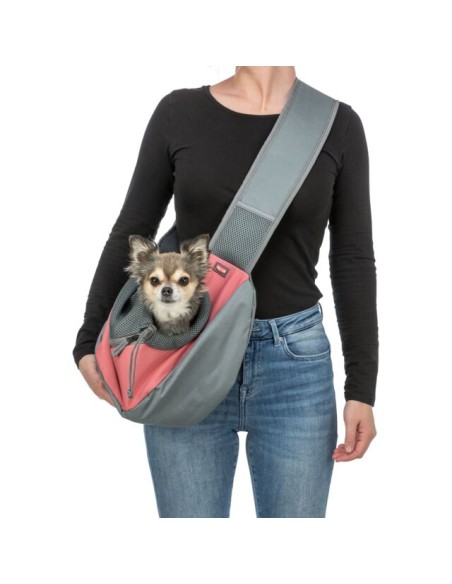 Borsa Frontale Sling 50x25x18 cm Rosa. Trasporto per cani .