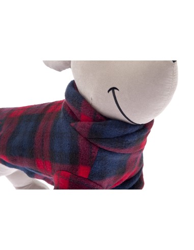 Cappotto Pila Pile Double Face 40 cm Rosso. Abbigliamento per cani .