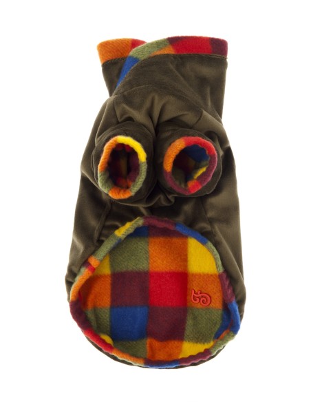 Cappotto Pila Pile Double Face 30 cm Verde . Abbigliamento.