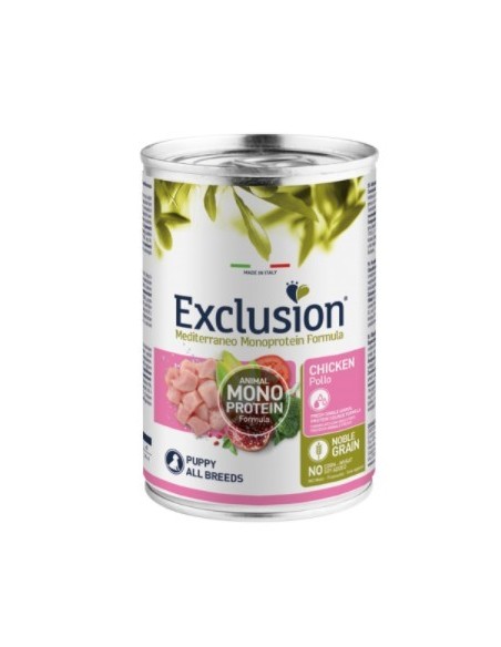 EXCLUSION MED.MONO NOBLE GRAIN PUPPY POLLO GR.400