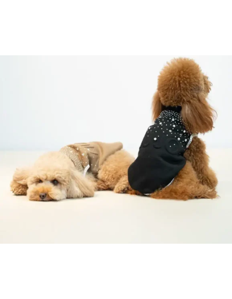 Liu Jo Felpa Logo Brillantini  misura xsmall Nero. Abbigliamento per cani