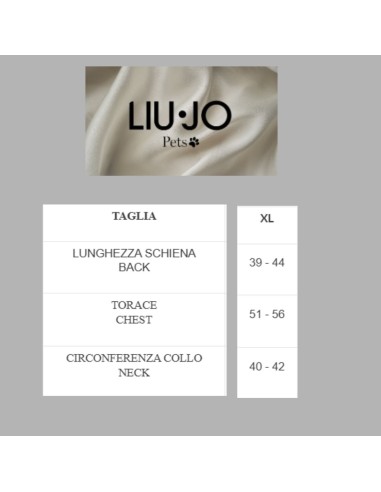 Liu Jo Piumino Con Pettorina misura xlarge . Abbigliamento per cani.