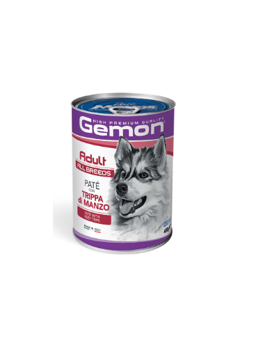 Gemon Cane Adult Patè Trippa e Manzo gr 400. Cibo Umido per cani