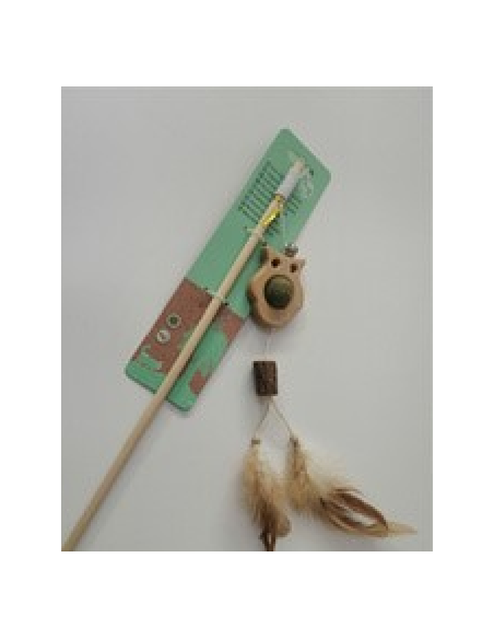 Canna Da pesca Gufo Erba Gatta . Giochi per gatti .