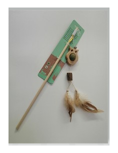 Canna Da pesca Gufo Erba Gatta . Giochi per gatti .