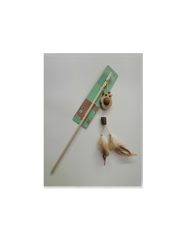 Canna Da pesca Gufo Erba Gatta . Giochi per gatti .