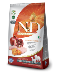 N&D Grain free ZUCCA ADULT MED/MAXI  POLLO E MELOGRANO KG.2,5