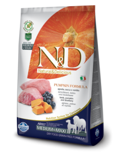 N&D Grain free ZUCCA ADULT MED/MAXI AGNELLO E MIRTILLO KG.12