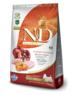 N&D Grain free ZUCCA ADULT MINI POLLO E MELOGRANO KG.2,5