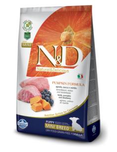 N&D Grain free ZUCCA PUPPY MINI AGNELLO E MIRTILLO GR.800