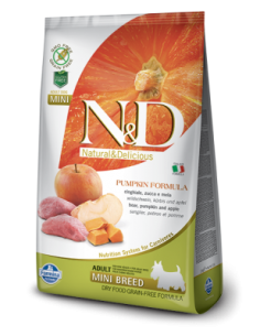 N&D Grain free ZUCCA ADULT MINI CINGHIALE E MELA GR.800
