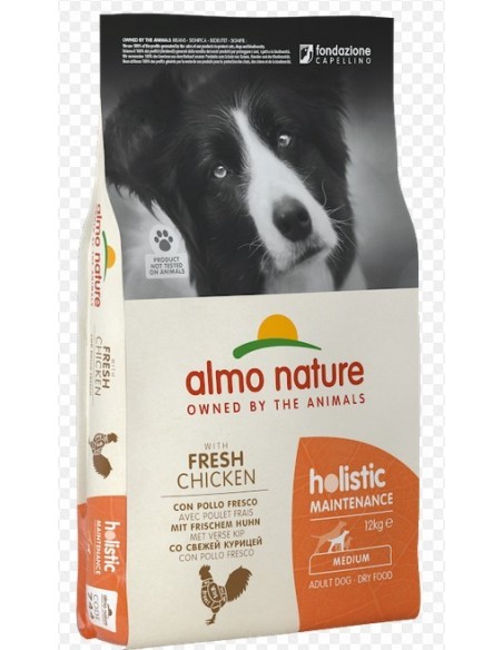 HOLISTIC DOGS MEDIUM POLLO E RISO KG.12...