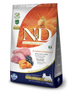N&D Grain free ZUCCA ADULT MINI AGNELLO E MIRTILLO GR.800