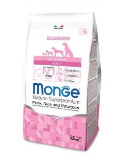 MONGE MAIALE RISO E PATATE KG.2,5