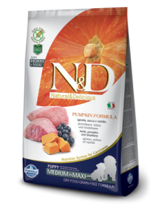 N&D Grain free ZUCCA PUPPY MED/MAXI AGNELLO E MIRTILLO KG.2,5