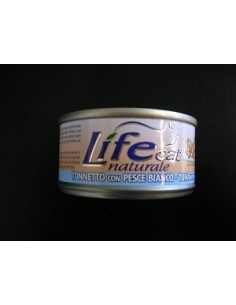 LIFE CAT TONNETTO CON PESCE BIANCO  GR.85