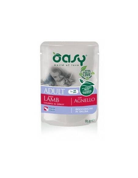 OASY WET CAT bocconcini AGNELLO BUSTA GR.85