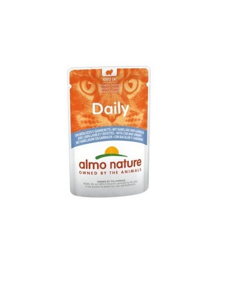 ALMO DAILY BUSTA CON MERLUZZO E GAMBERETTI GR.70