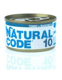 NATURAL CODE 10 TONNO E PICCOLI PESCI BIANCHI GR.85