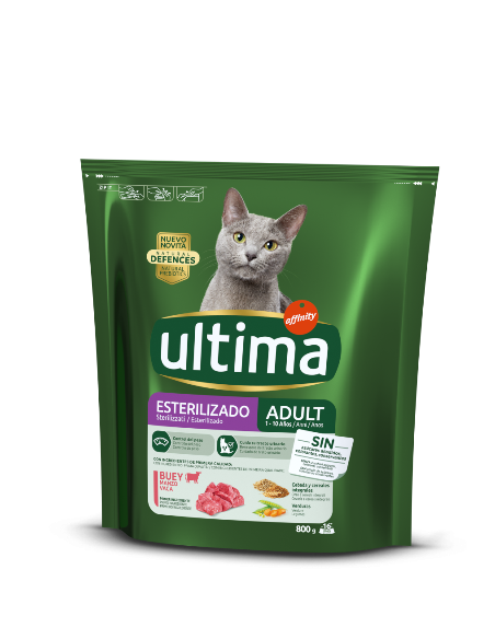 ULTIMA CAT STERILIZED MANZO GR.400