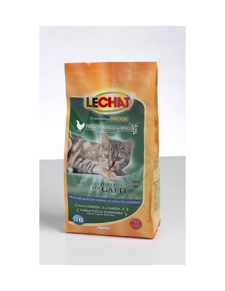 LECHAT CROCC.INDOOR POLLO E RISO KG.1,5