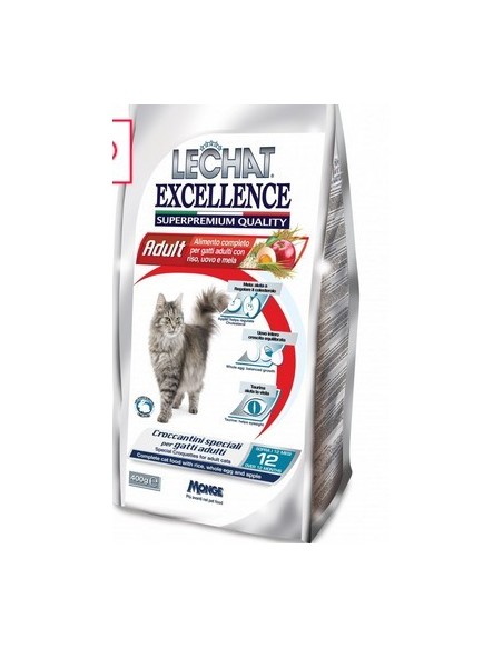 LECHAT EXCELLENTE ADULT con riso uova e mela KG.1,5 PROMO