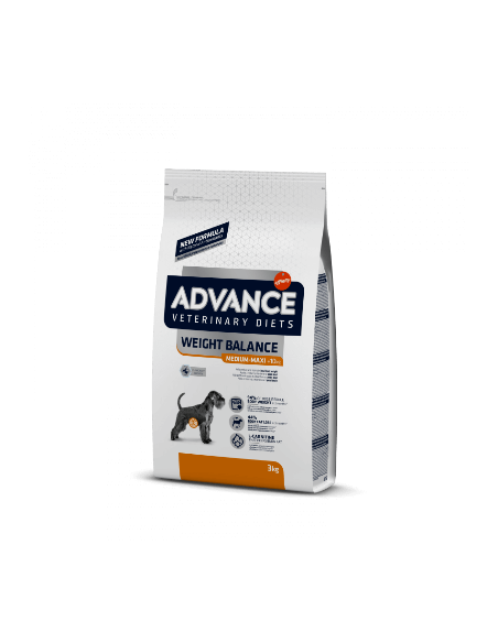 ADVANCE DIET DOG WEIGHT BALANCE MED/MAX KG.3