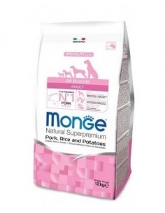 MONGE ADULT MAIALE RISO E PATATE ALL BREEDS KG.12