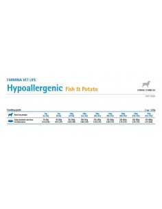 Vet Life Dog Hypoallergenic Fish and Potato Kg.2 Farmina Alimenti per Cani 2