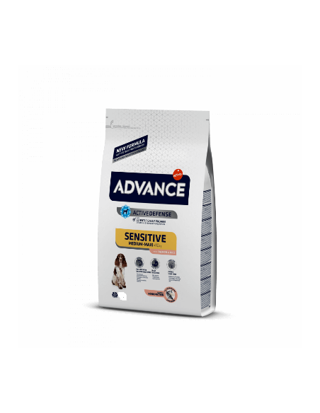 ADVANCE DOG SENSITIVE MED/MAX SALMONE E RISO KG.3