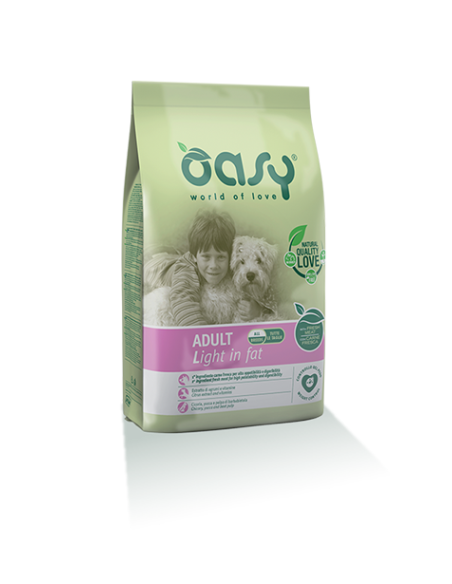 OASY DRY DOG ADULT LIGHT IN FAT KG.3